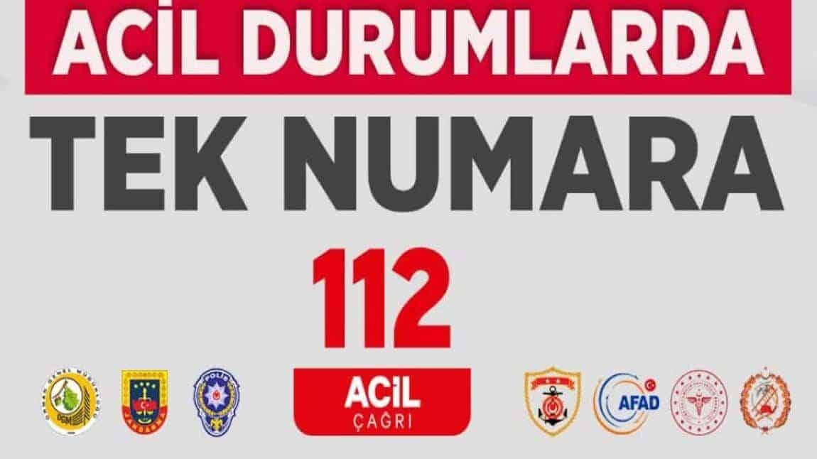 Acil Durumlarda Tek Numara 112